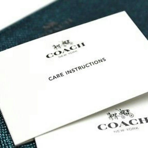 NWT COACH Leather Wristlet~Metallic Teal~F21070 - Picture 4 of 8